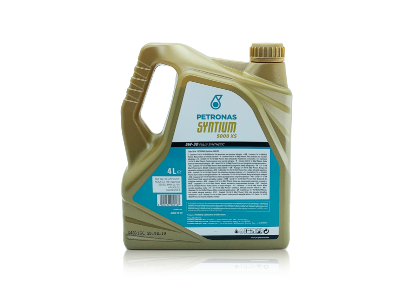 PETRONAS SYNTIUM 5000 XS 5W-30 ACEA C3,  API SN/CF BMW LL-04 MB 229.51, MB 229.31 GM/OPEL Dexos2 VW 505.01